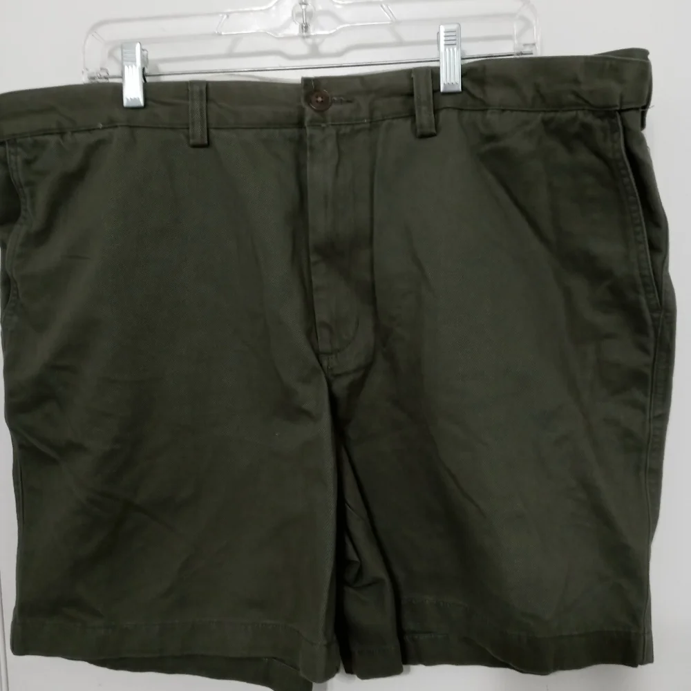 Land's End Men's Traditional Fit plain Front Cargo Shorts 4 Pocket New